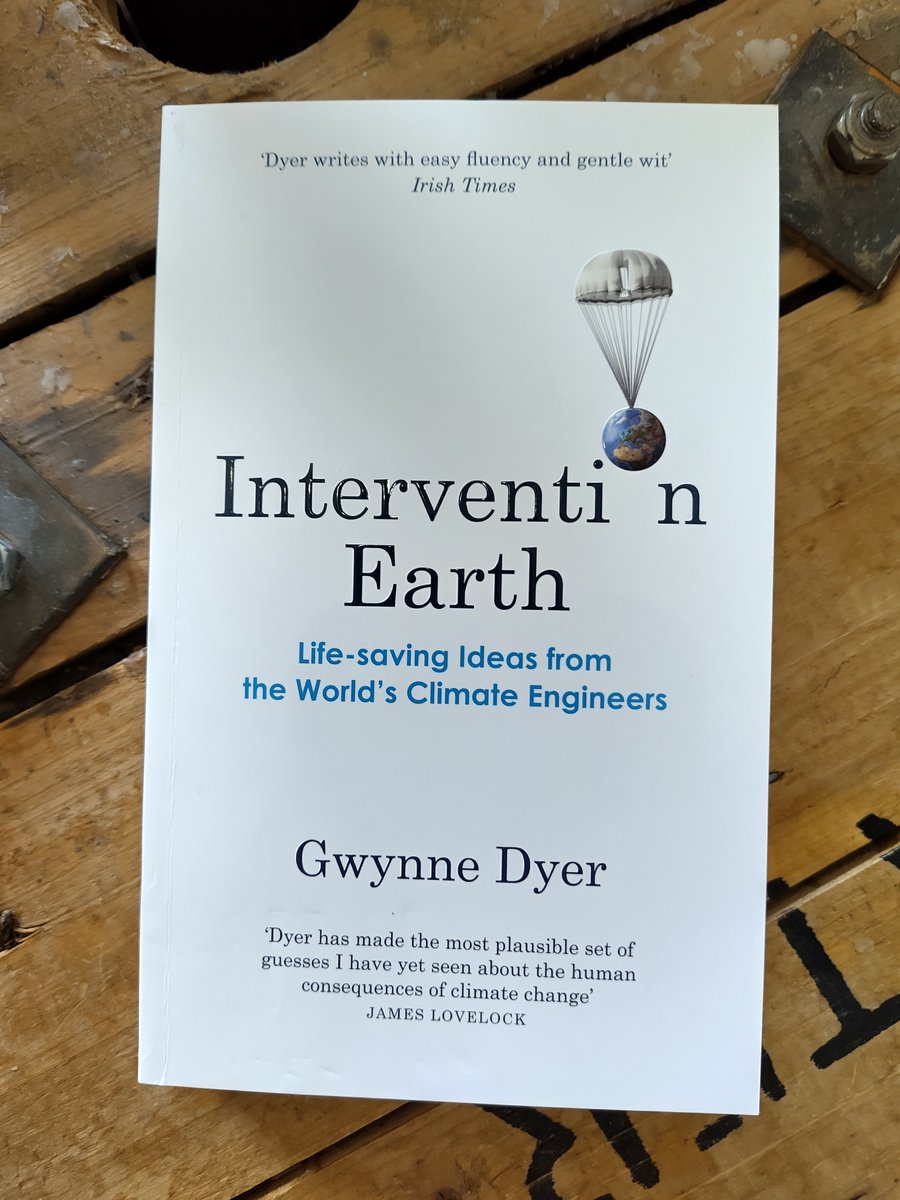 On Saturday, I'll be speaking about my book Power Up at @hayfestival with @GwynneDyer. I have just finished Gwynne's book Intervention Earth - it was an eye opening look at climate change, and taught me so much more about the problems and solutions beyond my own view of energy.