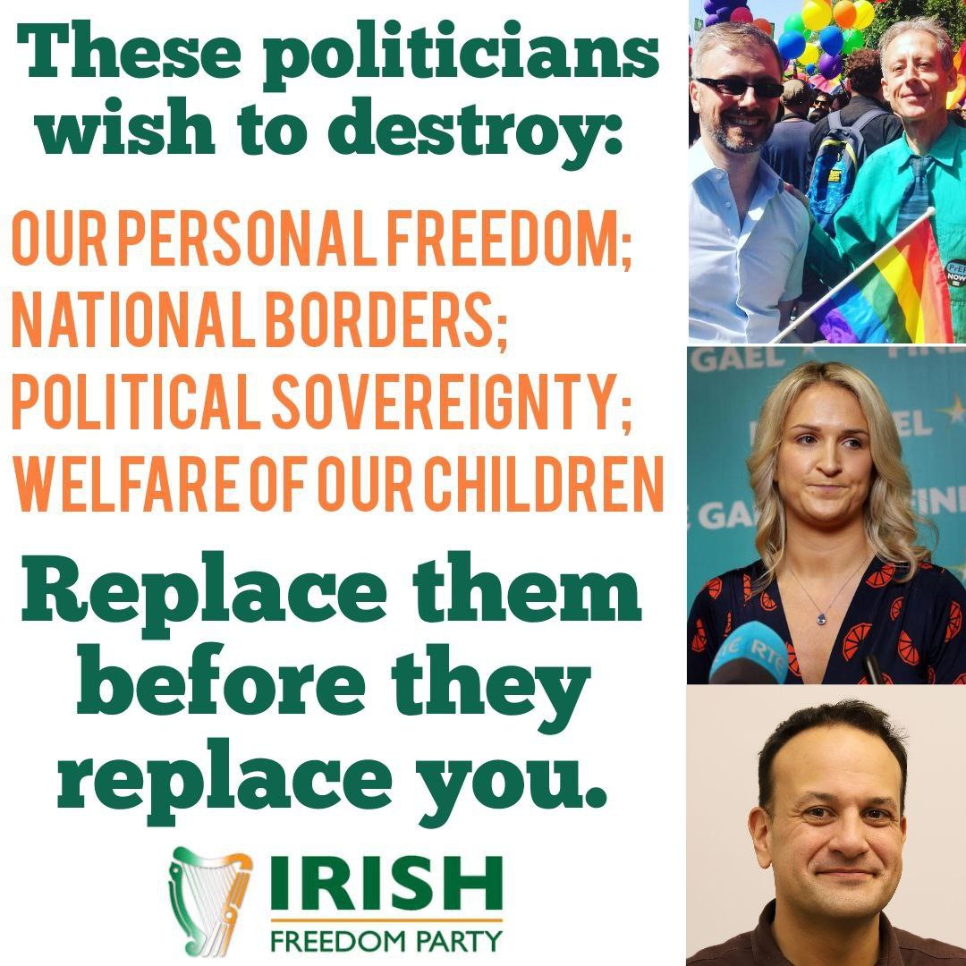 Reject the establishment on June 7th. Vote #Irishfreedom number 1 🇮🇪 #LE24 #EP2024