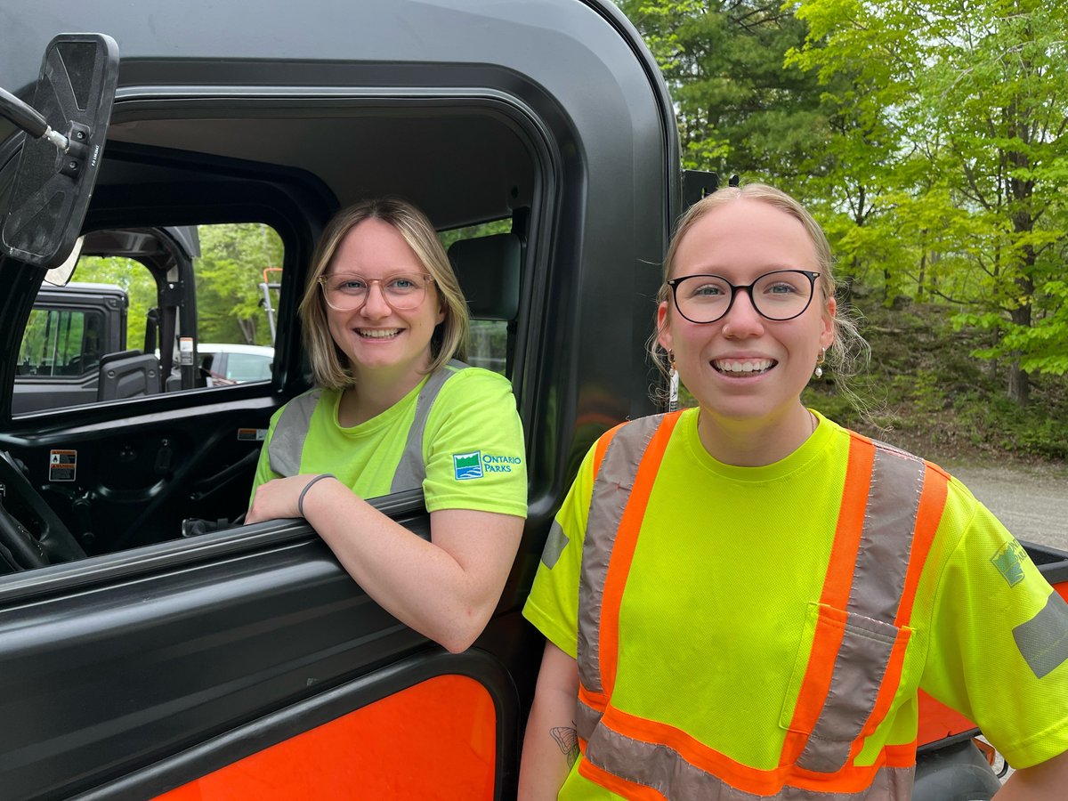 Names: Sabrina & Kassidy
Department: Maintenance

Favourite Thing about Murphys: All the trails - but especially the Point Trail. We love the views of Big Rideau Lake.

#StaffSunday #DiscoverOP