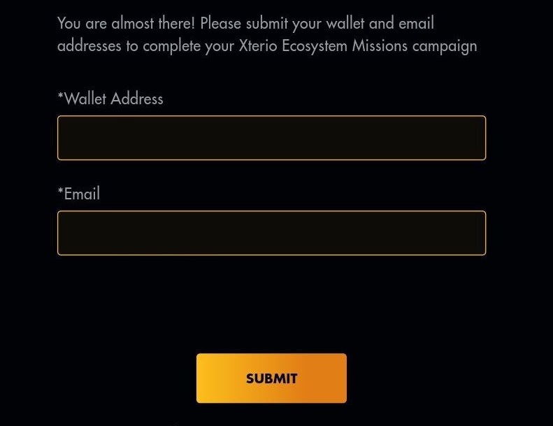 If you farmed $XTER on forge, go submit your Wallet address and Email.

Share with others.