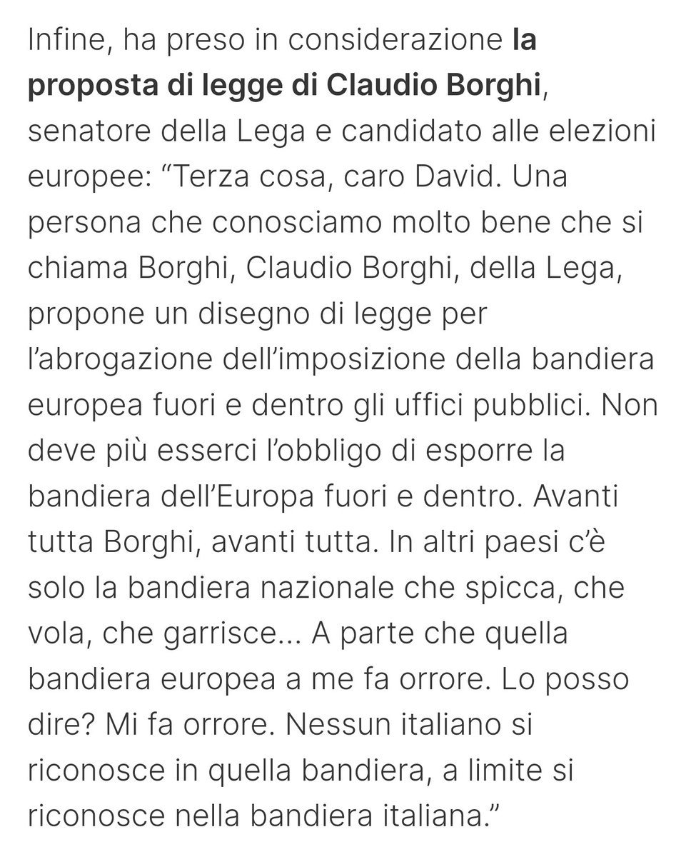 Grazie a @giucruciani che a modo suo 😄 apprezza la mia proposta. Ovviamente per una volta riportata in modo corretto.