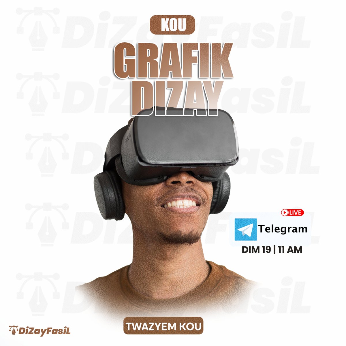 guensgraphics's tweet image. Tale Konsa Nou pwal Live 3zyem Kou Nou
Antre la vinn Patisipe: t.me/guensgrafik
 #DiZayFasiL #Gratis
#ShareShareShare 
#viral