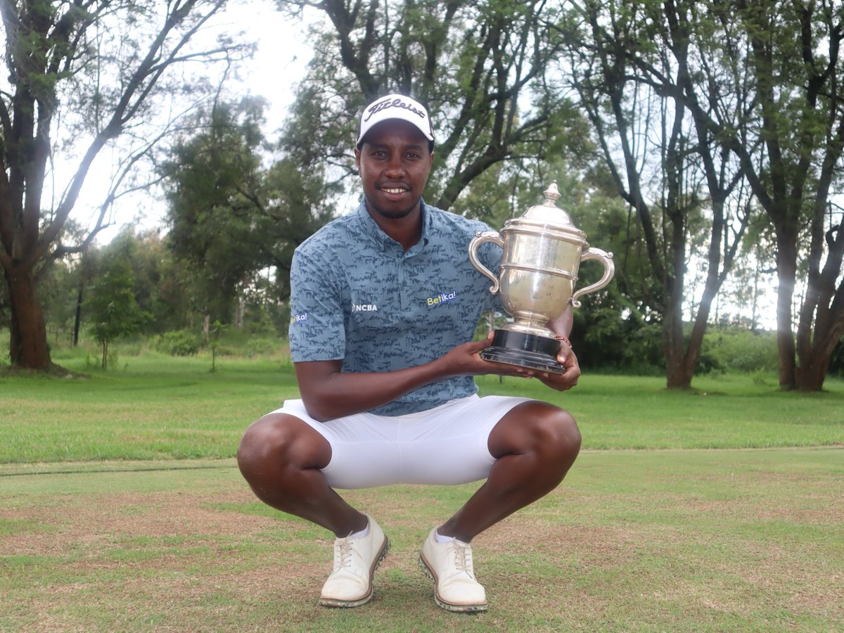 🏌️‍♂️🏆 Congratulations to John Lejirma from @RailwayGolfClub for a spectacular title defense! 🎉 Defeating Rwandese player Felix Dusabe 3 up with 2 holes to play, he showcased true skill and determination on the course. Well done, John! @NCBABankKenya @NjoroCountry