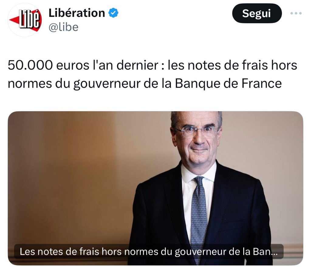 L’an dernier, les notes de frais du gouverneur de la Banque de France étaient de 50 000€. Anne Hidalgo a dépensé 60 000€ pour ne pas visiter un site olympique à Tahiti et se rendre à une réunion familiale. Devinez sur quel sujet Libération mène l’enquête⁉️ #TahitiGate