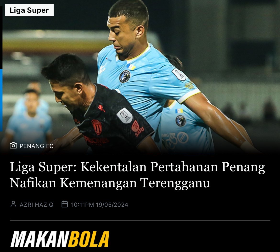 Terengganu, Penang sama handal. 

Artikel penuh: makanbola.com/liga-super-kek…