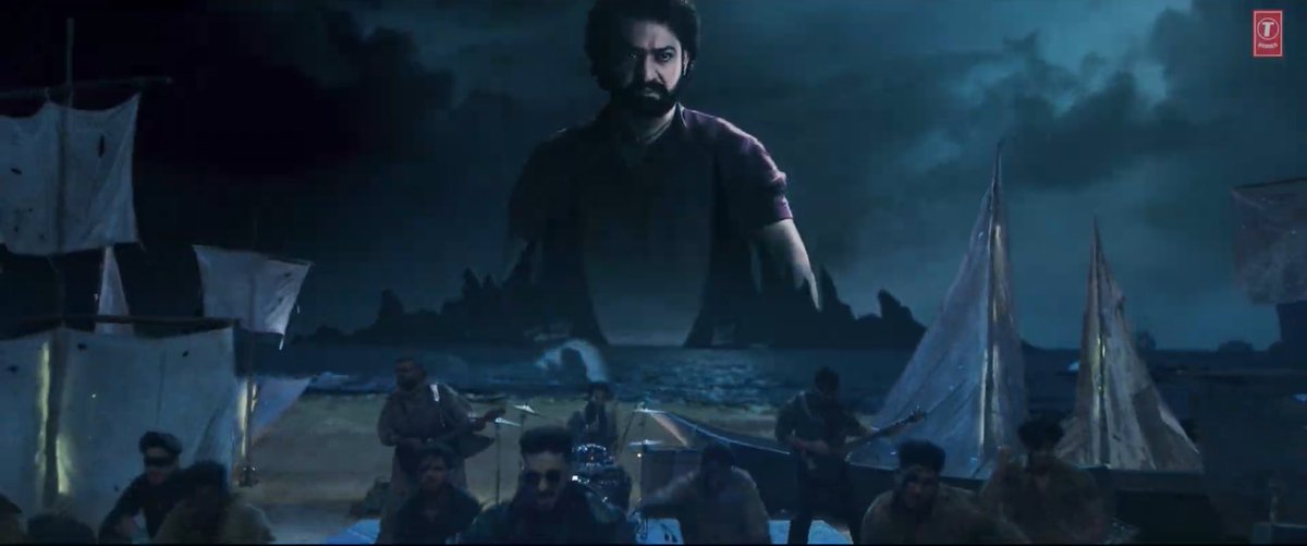 #DEVARA First Single #FearSong 🎵 - Man Of Masses #JrNTR screen presence and acting top notch 🥵🔥 - Visual looks very impressive 👌 - #Anirudh music bit disappointed 😔 - Tamil version not catchy & beats looks repetitive 😮‍💨