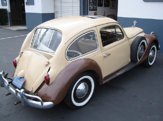 A #1970s customisation of a #1960s #Beetle made to look kind of #1930s.