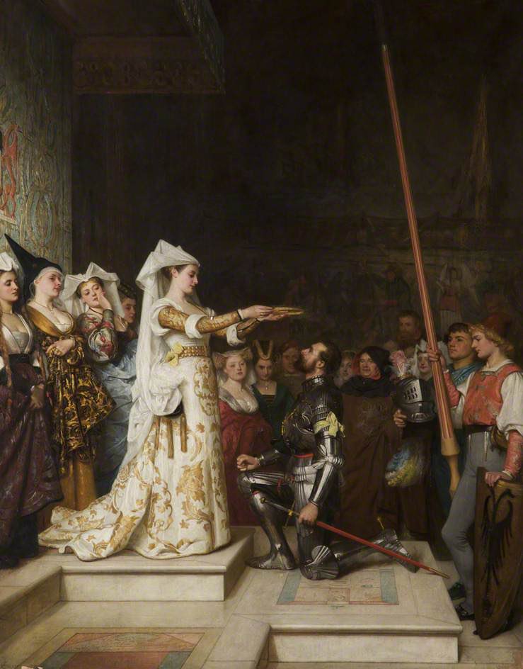 The Queen of the Tournament (1874), by Philip Hermogenes Calderon
