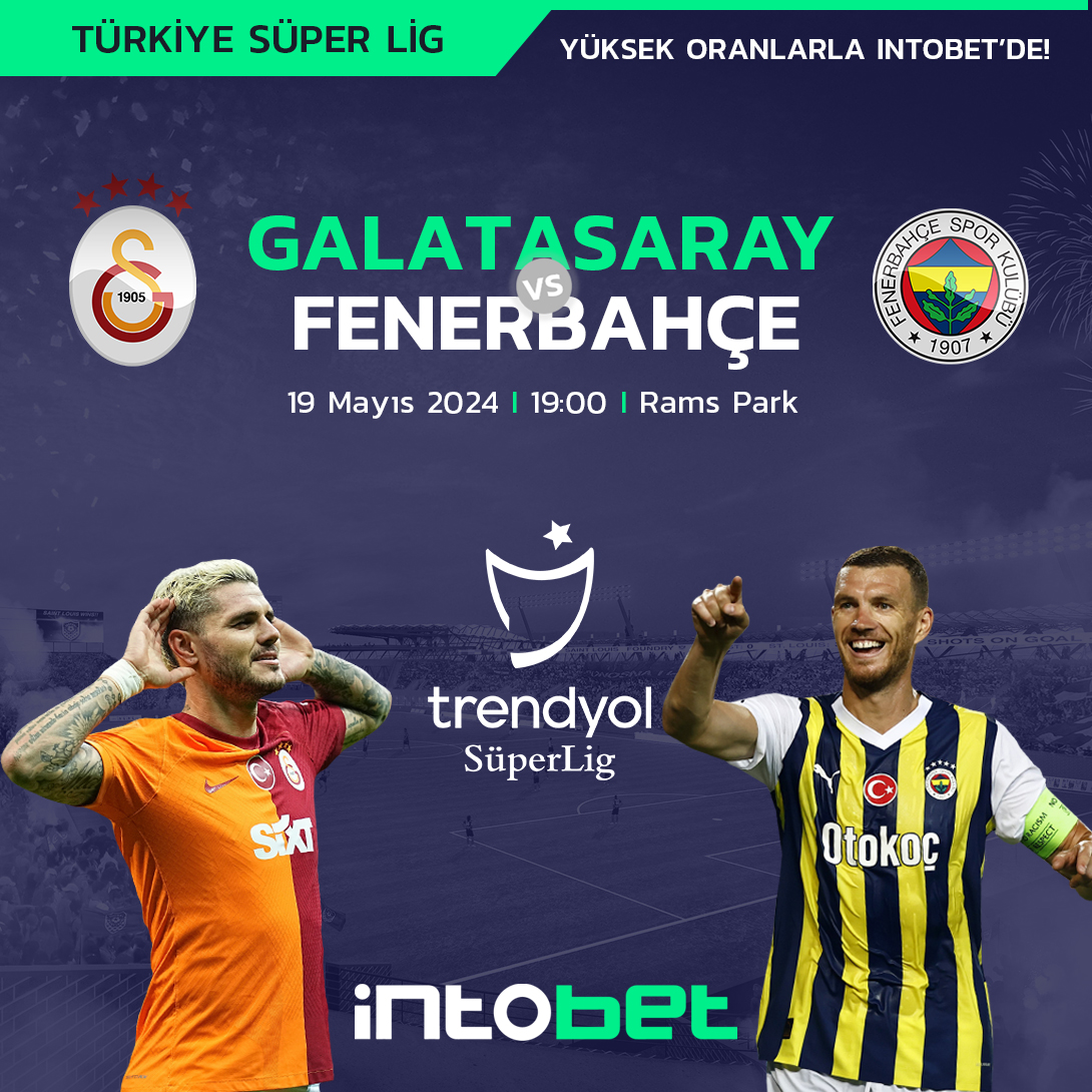 💣 Galatasaray ile Fenerbahçe, Süper Lig tarihinde 134'üncü kez karşı karşıya gelecek! Nefeslerin tutulacağı büyük derbi heyecanına #intobet'te ortak olmak için acele edin. intobet Giriş: bit.ly/3vjtcub