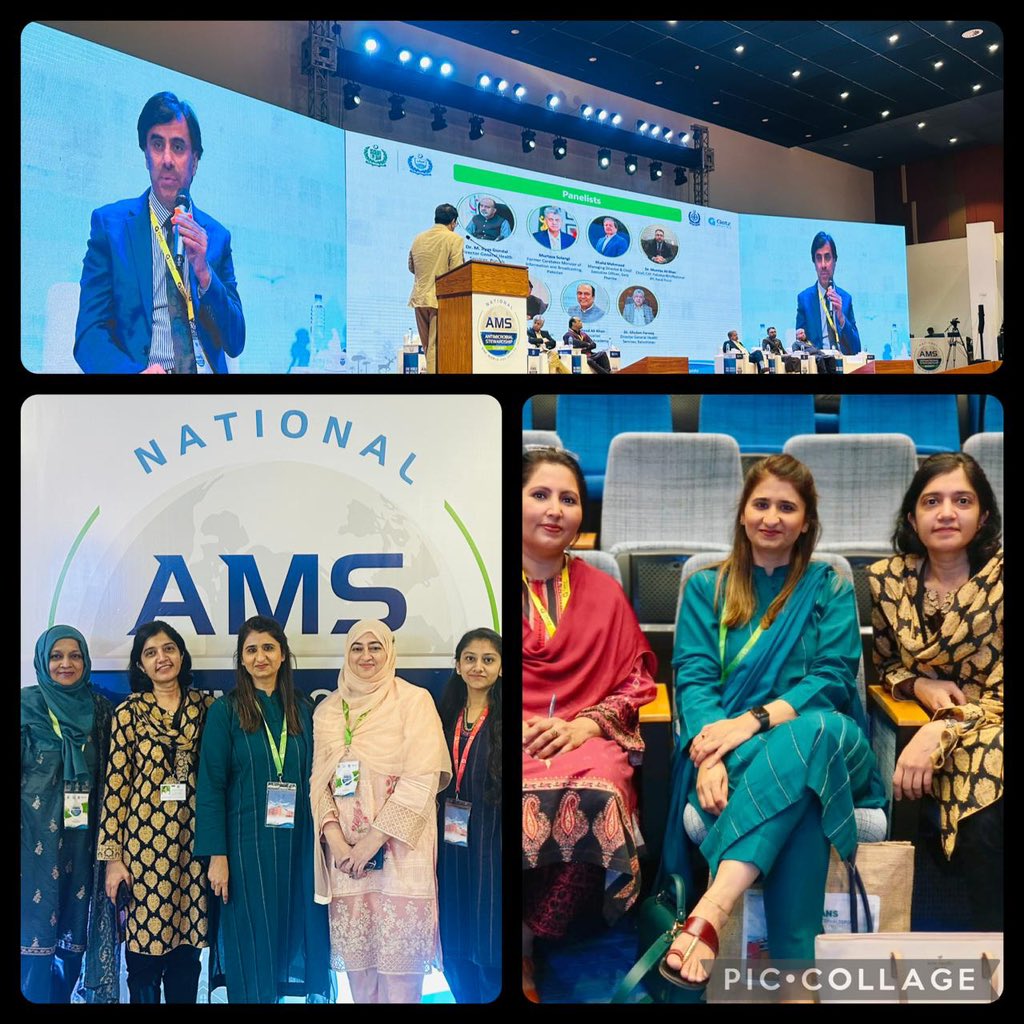 Proud to represent <a href="/AKUGlobal/">Aga Khan University</a> at the National Antimicrobial Stewardship (AMS) Summit and to be at the forefront of AMR combative measures with Sadia Shakoor,<a href="/NosheenNasir5/">Nosheen Nasir</a> and <a href="/IffatKhanum/">Iffat Khanum</a>.
<a href="/mmidsp/">MMIDSP</a> <a href="/NIH/">NIH</a> @MoNHSRC
<a href="/AdilHaiderMD/">Adil Haider</a> <a href="/FatimaMirPedsID/">Fatima Mir</a>