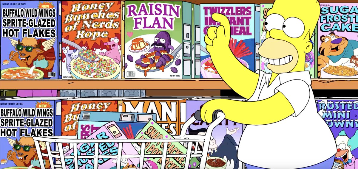 Kid Me would have inhaled every single one of these cereals. @TheSimpsons