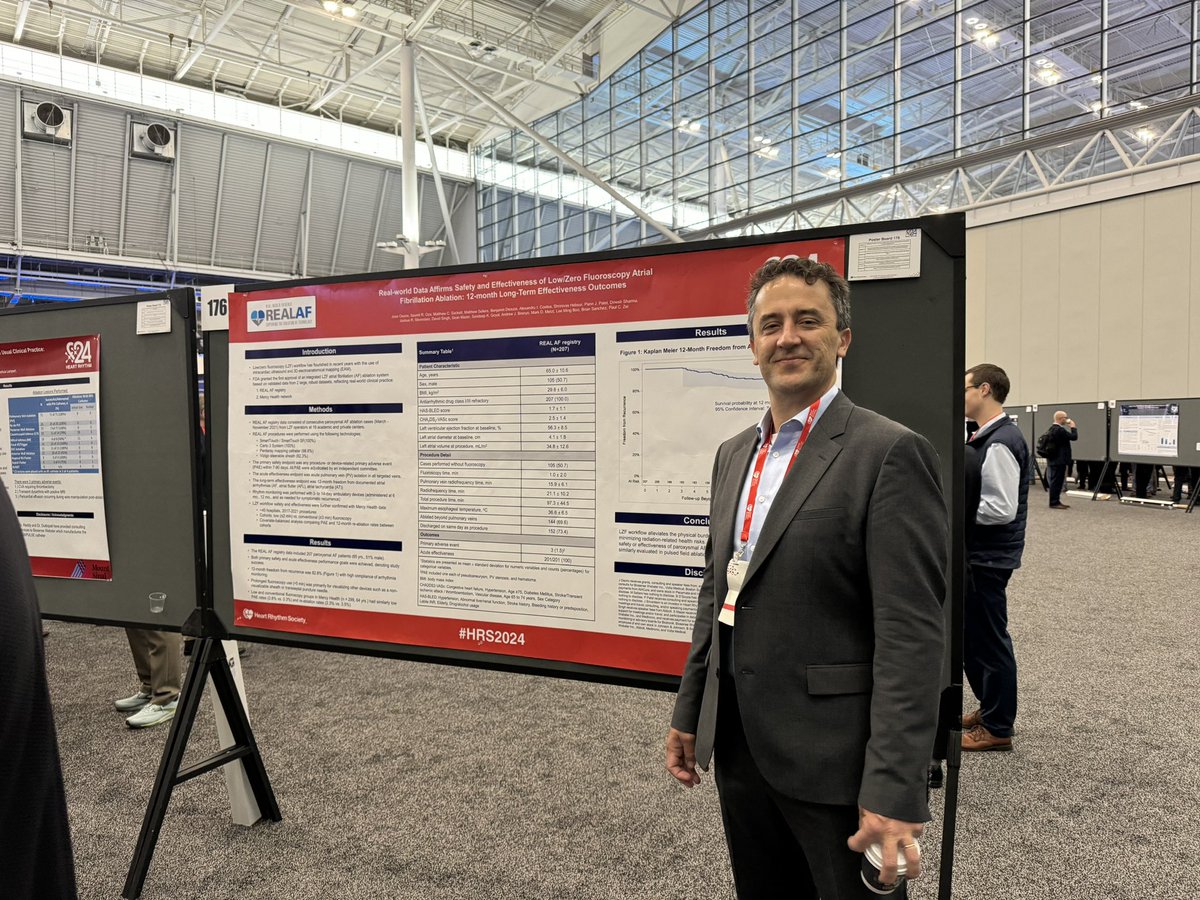 Heart Rhythm Clinical Research Solutions (@hrcrs_ep) on Twitter photo <a href="/josoriomd/">Jose Osorio</a> presents data from recent work affirming the safety and effectiveness of zero fluoroscopy AF ablation at #HRS2024 @BiosenseWebster <a href="/paulzei/">Paul Zei</a> <a href="/SaumilOzaMD/">Saumil Oza</a> <a href="/josoriomd/">Jose Osorio</a> presents data from recent work affirming the safety and effectiveness of zero fluoroscopy AF ablation at #HRS2024 @BiosenseWebster <a href="/paulzei/">Paul Zei</a> <a href="/SaumilOzaMD/">Saumil Oza</a>