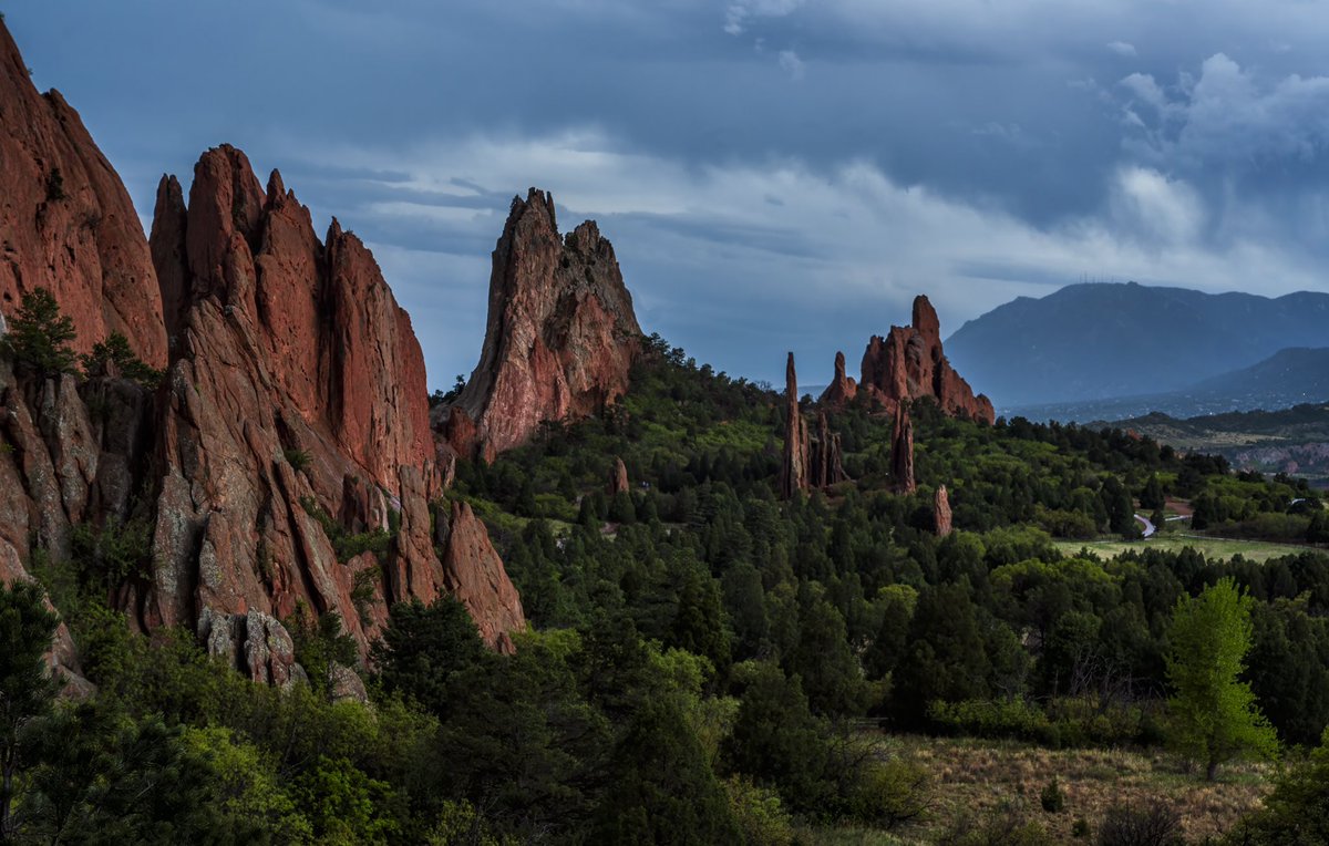 A quick drive through Garden of the Gods last night just after a storm passed through. #Colorado #thephotohour #COwx #photography