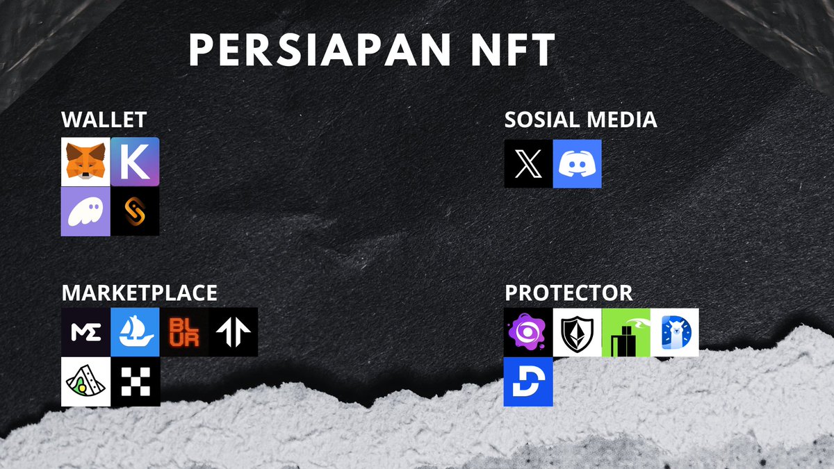 GuarEmperor's tweet photo. GN Everyone!

Pada eps kali ini saya ingin membahas tentang NFT⏬
1/ NFT adalah jenis aset digital yang dibuat menggunakan teknologi blockchain. Token ini mewakili kepemilikan atau bukti keaslian barang, Tidak seperti mata uang kripto seperti Bitcoin atau Ethereum.

NFT (Non-Fungible Token) telah menjadi fenomena populer dalam beberapa tahun terakhir, merevolusi cara kita membuat, memiliki, dan memperdagangkan aset digital, NFT unik dan tidak dapat dipertukarkan, mewakili kepemilikan atas aset digital tertentu.

/2 Persiapan NFT

Hal-hal yang wajib kamu siapkan sebelum mulai NFT adalahhhhh :

>Wallet
Wallet untuk  menyimpan membeli dan menjual. Wallet menyimpan pharse dan public key yang digunakan untuk memverifikasi kepemilikan dan melakukan transaksi pada blockchain.
@MetaMask (EVM)
@keplrwallet (COSMOS)
@Ronin_Network (RON)
@phantom (SOL)
@unisat_wallet (Ordinals/BTC)

> Sosial Media
@X 
@discord 
@gmail 

> Marketplace
Market NFT sebagai platform di mana users dapat membuat, membeli, menjual, dan memperdagangkan aset digital yang unik dan tidak dapat ditiru. 
@MagicEden 
@opensea 
@blur_io 
@tensor_hq 
@ProtocolTalis 
@okx 

> Protector/Security
Menjaga dari Scammer, penjelasan ada disini 
https://t.co/eVc35WoEN6

@PocketUniverseZ (Security/Guard Wallet)
@RevokeCash 
@solincinerator (Burn NFT)
@DefiLlama (Security/Guard Wallet)
https://t.co/MFQuFBy8px
@DeFi 
https://t.co/kYmkL20Y0K 

3/ How to get Whitelist NFT?

> Raffle/Giveaway
Jangan lupa  mengikuti Raffle untuk mendapatkan WL, nah untuk platform2 giveawaynya :
@subberxyz 
@BlocksmithLabs (Atlas)
@alphabot 
@premint 
@Superful_xyz 

> AMA
Banyak project NFT mengadakan sesi AMA untuk berinteraksi dengan komunitas dan menjelaskan proyek mereka. Hadir dan berpartisipasi dalam acara ini dapat meningkatkan peluang untuk mendapatkan whitelist.

> ART/MEME
Mendapatkan whitelist NFT melalui Art atau meme adalah strategi yang efektif dan sering digunakan dalam komunitas NFT. Dengan berpartisipasi aktif dalam kontes, membagikan karya di media sosial, dan berinteraksi dengan tim proyek serta komunitas.

> HOLDER NFT
Beberapa project NFT mungkin memberikan akses whitelist kepada  Holder NFT atau token tertentu. Periksa persyaratan project dengan seksama untuk mengetahui apakah perlu memiliki aset kripto tertentu agar memenuhi syarat masuk whitelist.

> GRINDING
Project NFT sering memprioritaskan anggota komunitas yang aktif untuk whitelist mereka. Gabung dan diskusilah kepada member2 community NFT Tersebut,Ini jalur peluang untuk mendapatkan WL.

> QUEST
Beberapa project mengharuskan Anda menyelesaikan task atau misi untuk mendapatkan whitelist. Task-Task ini dapat berupa membagikan project di media sosial, mengundang teman untuk bergabung dengan server Discord, atau mengisi formulir Google.
Bisa juga lewat @zealy_io or @Galxe 

4/ Jenis dan Kegunaan "NFT" 

> Tiket Konser NFT
NFT Tiket Konser telah menjadi fenomena baru di era Web3, menghadirkan solusi inovatif untuk pembelian, kepemilikan, dan pengelolaan tiket acara. Platform ini menawarkan berbagai manfaat menarik bagi penyelenggara acara dan penggemar.

> Karya Seni
Karya seni yang dibuat dalam format digital dan ditokenisasi menggunakan teknologi blockchain. Jenis NFT ini memungkinkan artist untuk menciptakan, memiliki, dan menjual karya seni mereka dalam format digital, seperti gambar, animasi (GIF), video, dan bahkan musik.

> Asset Gaming  
Aset Gaming NFT salah satu jenis NFT yang paling populer dan banyak diminati, terutama dengan maraknya game play-to-earn seperti Axie Infinity/Pixels. Jenis aset ini menawarkan berbagai macam item dan fitur menarik dalam game yang dapat dimiliki dan diperdagangkan oleh para pemain.

> NFT Audio
NFT audio adalah sebuah inovasi dalam dunia digital yang menghadirkan cara baru untuk memiliki, menjual, dan menikmati karya audio. Teknologi blockchain memungkinkan pencipta musik, podcast, dan rekaman suara untuk mentransformasi karya mereka menjadi aset digital yang unik, dikenal sebagai NFT audio.

> Metaverse  
Tanah atau properti di dunia virtual, seperti dalam game atau platform realitas virtual, dapat dijual sebagai NFT.

> Domain 
Nama domain yang terdesentralisasi dapat dijual sebagai NFT, memberikan pemilik kontrol penuh atas nama domain mereka... Contoh : Ethereum Name Service (ENS) dan Unstoppable Domains.

> Self Selfie
NFT Gorengan, Jangan sampe kejebak FOMO

Selalu ikutin CT NFT yang update dan suka analisis project NFT dan Jangan lupa riset terlebih dahulu~

OH IYA UNTUK MENCARI EPISODE LAINNYA BISA KE PROFILE TWITTER SAYA > CLICK HIGHLIGHT OR SOROTAN > DONE (KALIAN AKAN MENEMUKAN KONTEN2 EDUKASI SAYA DISANA)

-END OF TWEET-
Jangan lupa like🩷,rt🔄 & bookmark📕
next bahas apalagi?