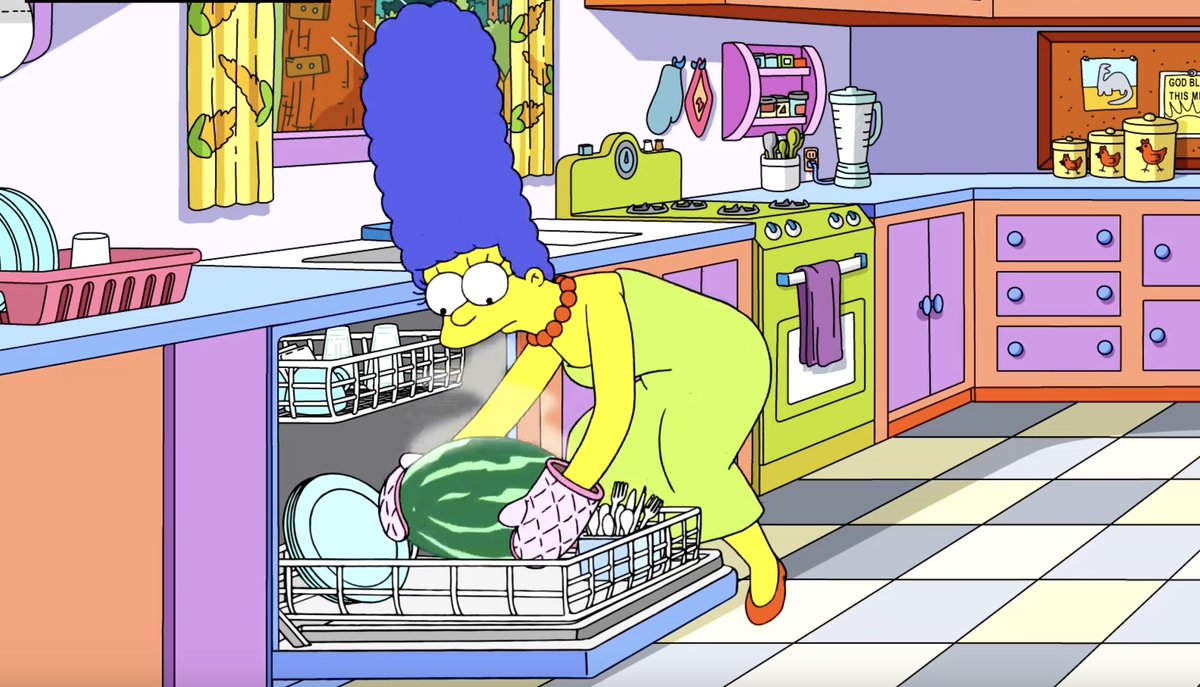 Marge Simpson: watermelon purist. @TheSimpsons