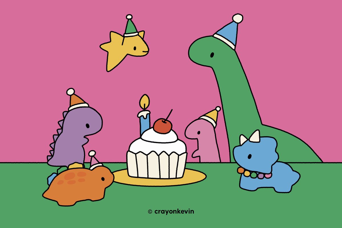 น้องไดโนเสาร์สีเขียวคนนี่ชื่อ เควิน คับ ✨ เป็นอินโทรเวิร์ด ชอบอยู่บ้าน เลยวาดน้องอยู่แต่ในห้องซะส่วนใหญ่ ปัจจุบันเน้นขายกู้ดส์ / สตกธีมไลน์ค่ะ และล่าสุดก็กำลังจะปรับดีไซน์ให้บ้อกแบ้กมากขึ้น หวังว่าจะถูกค้นพบในอนาคตเยอะ ๆ เลยนะคะ 𐔌ᵔ⁔ ܸ.  ̫ .⁔ ͡ 𐦯♡💭