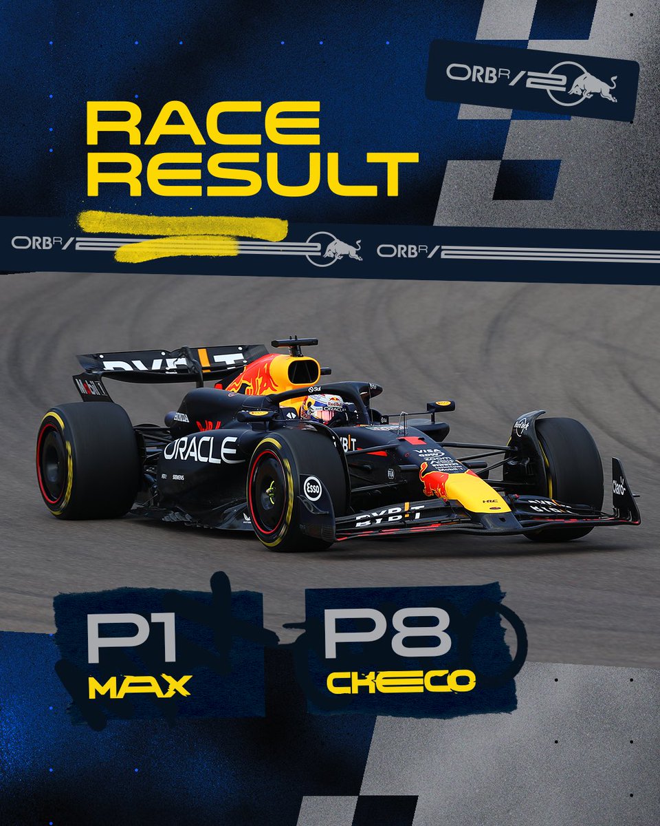 YESSSS MAX!! A HAT-TRICK OF WINS IN IMOLA! 🏆 What a fight at the end!! Checo finishes P8, gaining 3 positions from his P11 start. Result 🏁 Max P1! 🏆, NOR, LEC, PIA, SAI, HAM, RUS, PER, STR, TSU. #F1 #RedBullRacing #ImolaGP