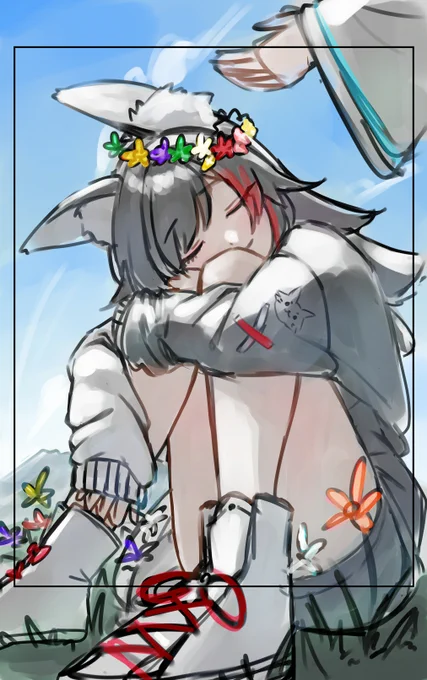 まだ途中ですが元気になることを願ってミオしゃ描いてます! #朝ミオファ