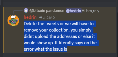 BtcPandamen's tweet photo. @talha__0102 Do you think your platform is very good? I didn’t want to get entangled with you at first. Then you threatened us with bugs in your platform. Is this how your platform does things?I uploaded all the addresses, and then they threatened me if they didn’t help me solve it. https://t.co/tSlpPnBeHu