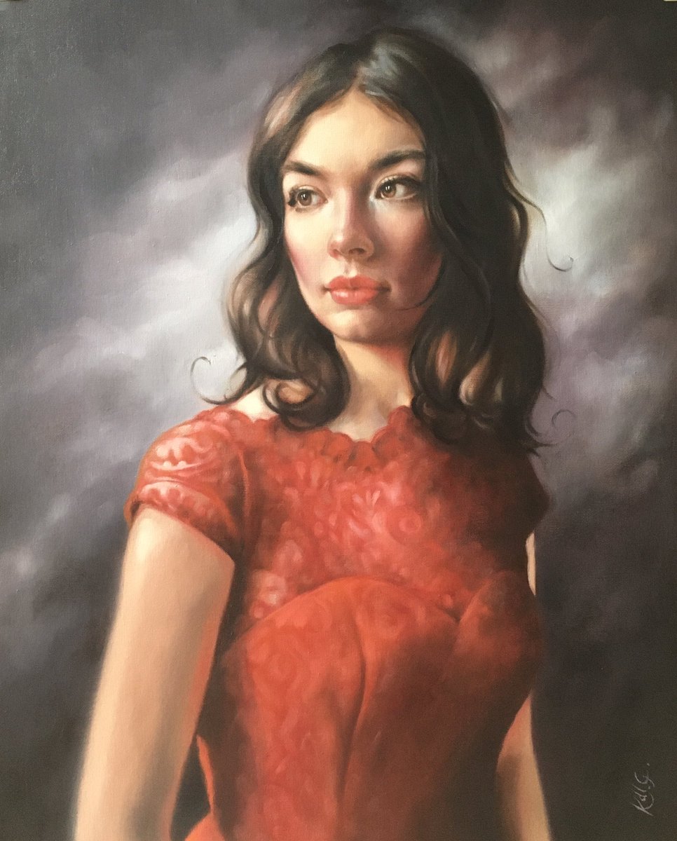 Portrait ♥️ More or less finished & the 1st from my new series ‘Strong Women’ 💪 #oilpainting #portraiture #peinture #artist #woman #femme #womeninthearts #strongwomen #story #art