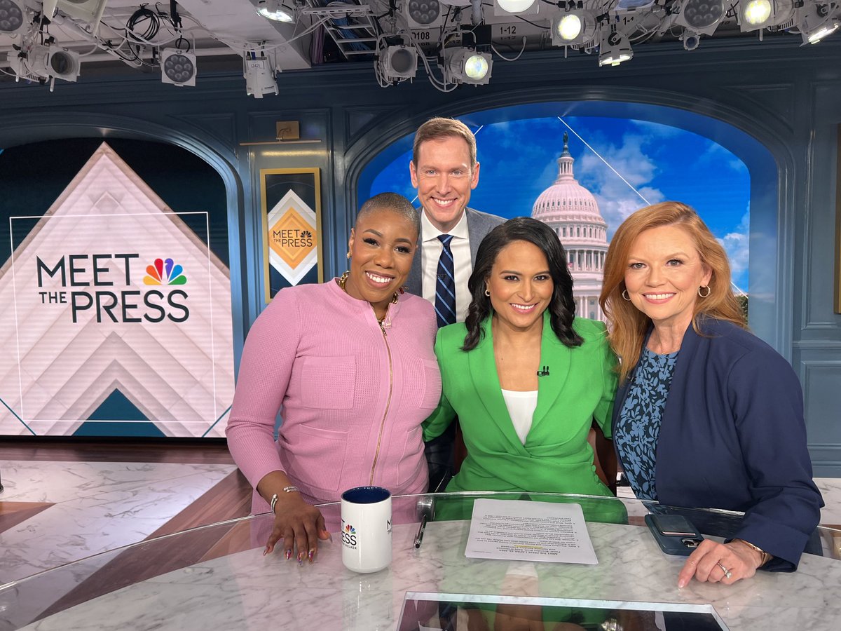 Always a privilege to be part of the panel for ⁦@MeetThePress⁩ with ⁦@kwelkernbc⁩ and ⁦@SymoneDSanders⁩ and ⁦@BrendanBuck⁩. “If it’s Sunday…”