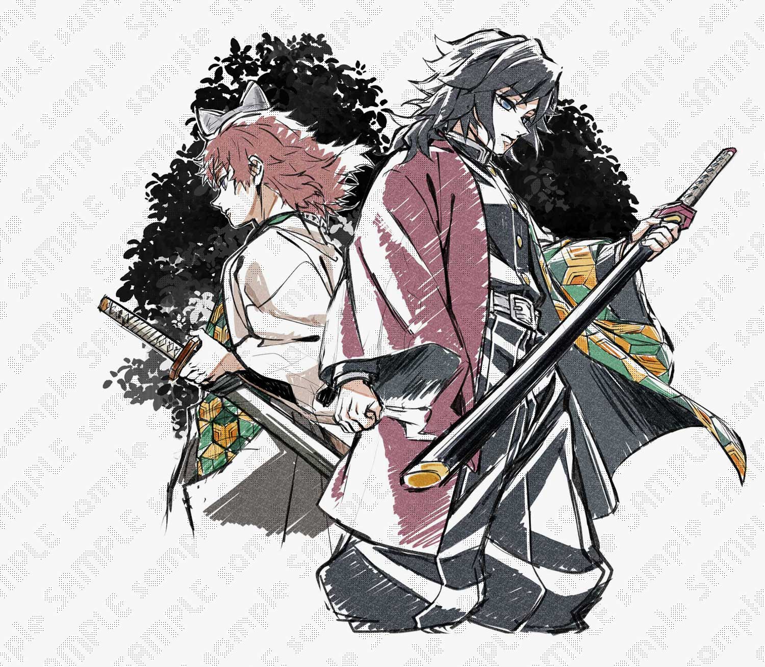 冨岡義勇 錆兎【鬼滅の刃】柱稽古編 アイキャッチ クリアファイル 第