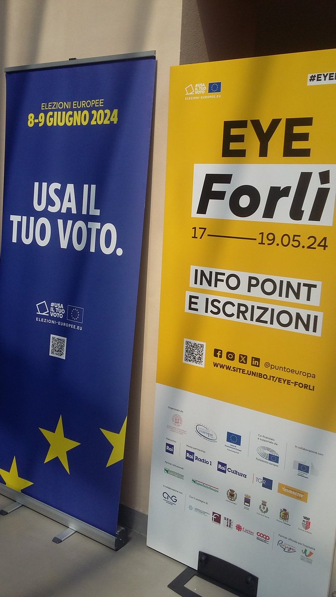 Sono stati 3 giorni indimenticabili e meravigliosi!!
Grazie, #EyeForlì!!

Ed a tutti, un appello, è fondamentale per il futuro
di tutti 💙🇪🇺:
a Giugno #UsailTuoVoto