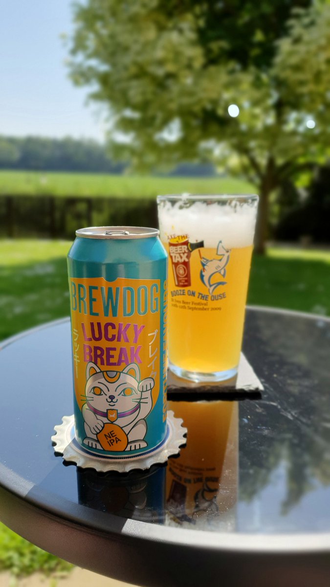 Beer number 2 .. @BrewDog 🌱☀️🍻
#beerpic #gardenbeer #sunnyday