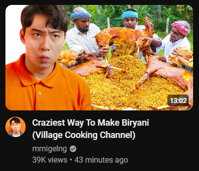 a crossover nobody expected, uncle roger and village cooking channel. lmaoooooo!