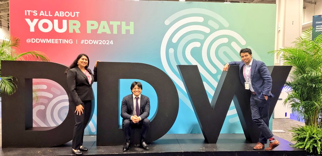 A few <a href="/pennsurgery/">PennSurgery</a> <a href="/PCASOLab/">PCASO Laboratory</a> members at #DDW2024 this weekend!