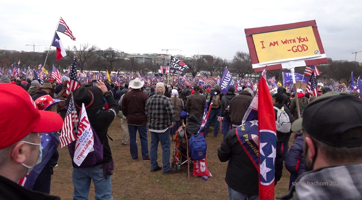 So there’s no mistake of intent. These are upside down flags from the Ellipse on January 6th. Also confederate and Qanon flags. They were at all Stop the steal rallies which I made a documentary about