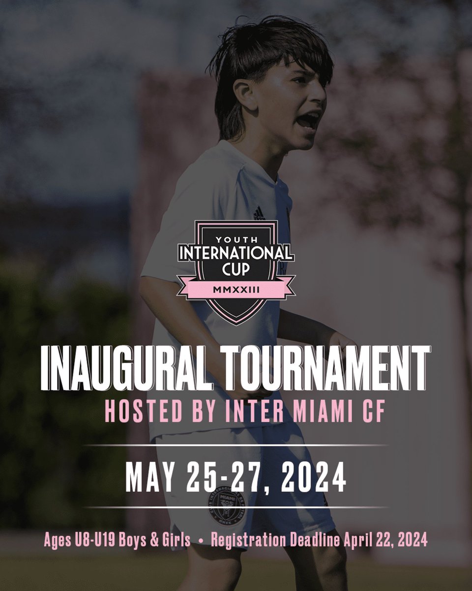 Llegó la semana del Youth International Cup! 🌟 Learn more about the tournament here: intermiamicf.co/YouthCup