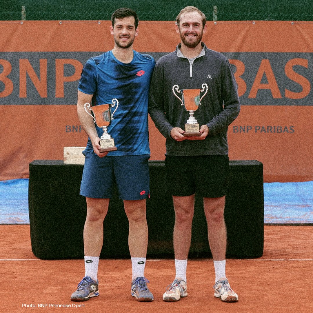 Doubles champions in Bordeaux 👏 🇬🇧 Julian Cash & Robert Galloway 🇺🇸 #ATPChallenger | @BNPPprimrose