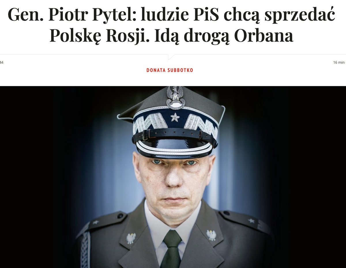 Każdy z nas powinien przeczytać wywiad @DSubbotko z generałem @PiotrPytel67 
@NewsweekPolska po raz kolejny zachował się odważnie. Dlatego zachęcam, żeby zapłacić i przeczytać w całości.
newsweek.pl/polska/polityk…