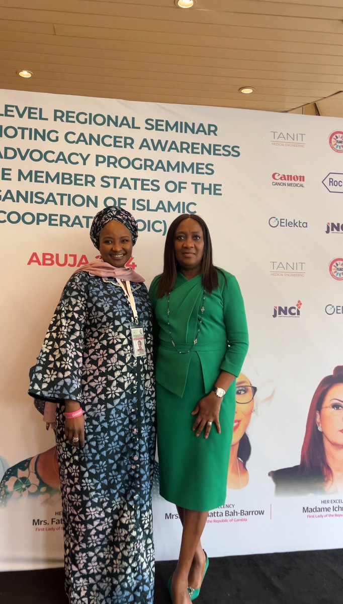 Abuja, Nigeria was on top of cancer awareness last week. A HLM hosted by First Lady of the Federal Republic of Nigeria, H.E. Sen. Oluremi Tinubu and attended by the First Ladies of Turkey, Gambia, Sierra Leone, etc, @iaeaorg DG @rafaelmgrossi , and other key stakeholders, who