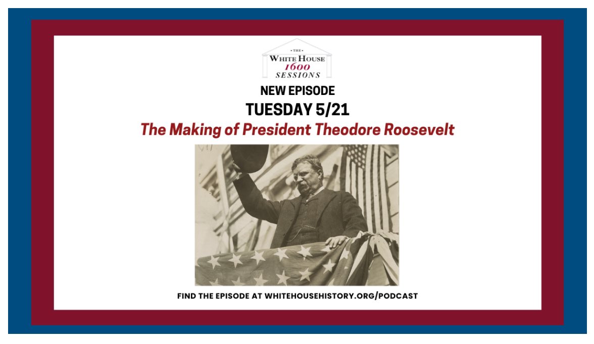 Join me and @edwardokeefe on our trip to Theodore Roosevelt Island to talk about his new book “The Loves of Theodore Roosevelt” and the latest on the new TR presidential library under construction in Medora, ND on the next #WhiteHouse1600Sessions out Tuesday 5/21. @TRPresLibrary