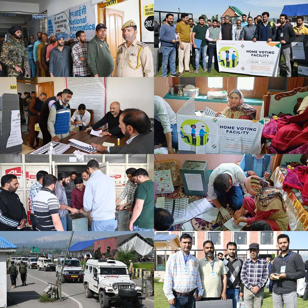 To ensure participation of eligible voters,Postal Ballot Voting/Home voting under the Absentee voters of Essential Services,Senior Citizens and PwDs commenced today across Zainapora AC of the Anantnag Rajouri PC. @SpokespersonECI @diprjk @ceo_UTJK @FazLulhaseeb @ddnewsSrinagar