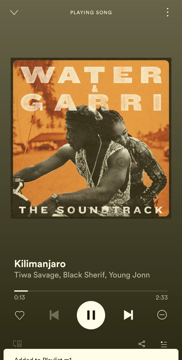 @TiwaSavage Ajeh i no go lie. Na this kilimanjaro Hard pass. Wallai. And Blacksheriff? Oh my God, not to talk of youngjohn and your vocals they just made rhyme together. I don go add ham to my playlist sha. I slept on it thou.