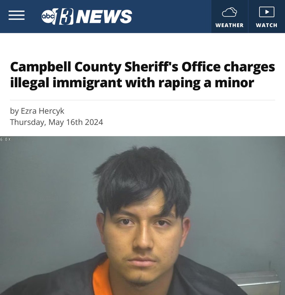 An illegal immigrant has been arrested in Campbell County, Virginia for raping a child. His name is Hiuder Pedro Javier Sacul Caal. How many children need to be raped or die before our politicians start mass deportations?