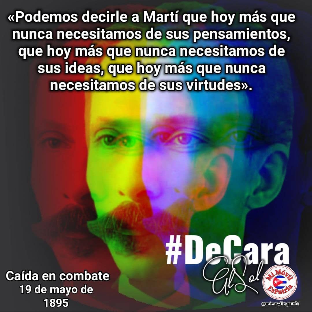 El 19 de mayo de 1895, cayó en combate nuestro apóstol José Martí, su legado traspasó la línea del tiempo y a 129 años del triste suceso, su ejemplo es luz y guía, para Cuba y el mundo. #MartiViveEntreNosotros #HistoriaAlDía #CubaViveEnSuHistoria