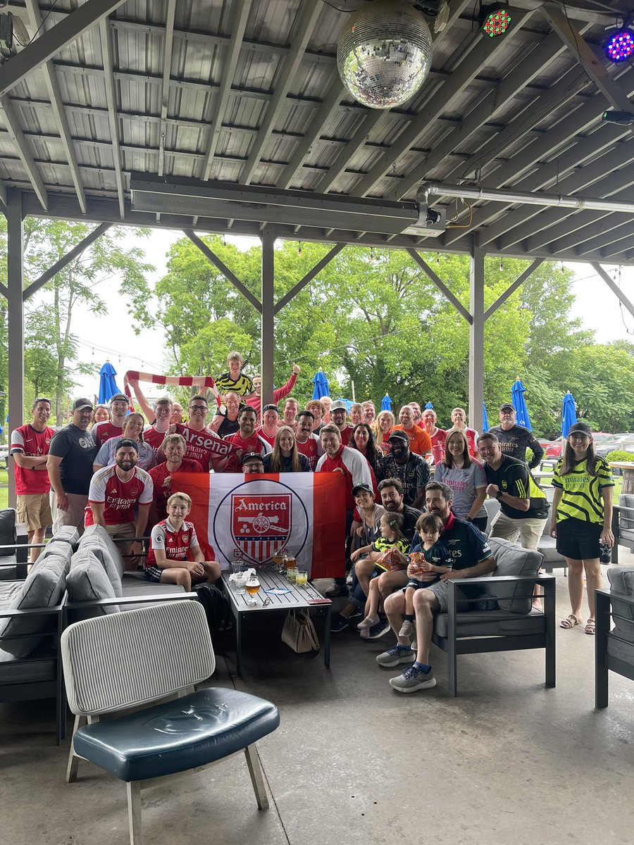 We supported the team until the very end! Thanks to all that joined us this year at #SouthernsideBrewingCo and hope to see everyone in August!!! #COYG <a href="/arsenalamerica/">Arsenal America</a>