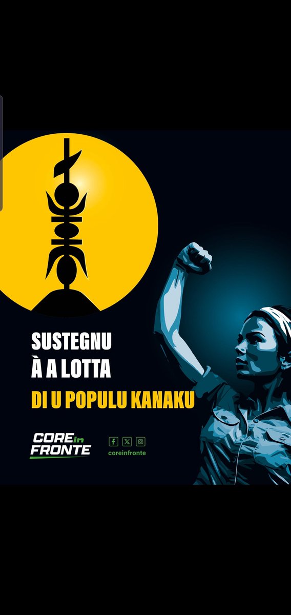 Core in fronte aux côtés des peuples opprimés  et colonisés, demande le  retrait immédiat de la réforme du corps électoral en #NouvelleCalédonie #kanaky