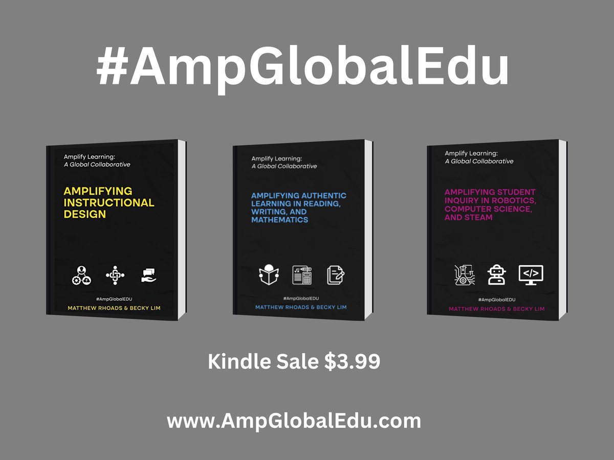 A perfect gift for summer reading!

All four books of the #AmpGlobalEdu Series: amazon.com/dp/B0BQ3GF1CW?…

FYI - the first three books are still on sale for $3.99

#education #edtech #teachers #students #principals