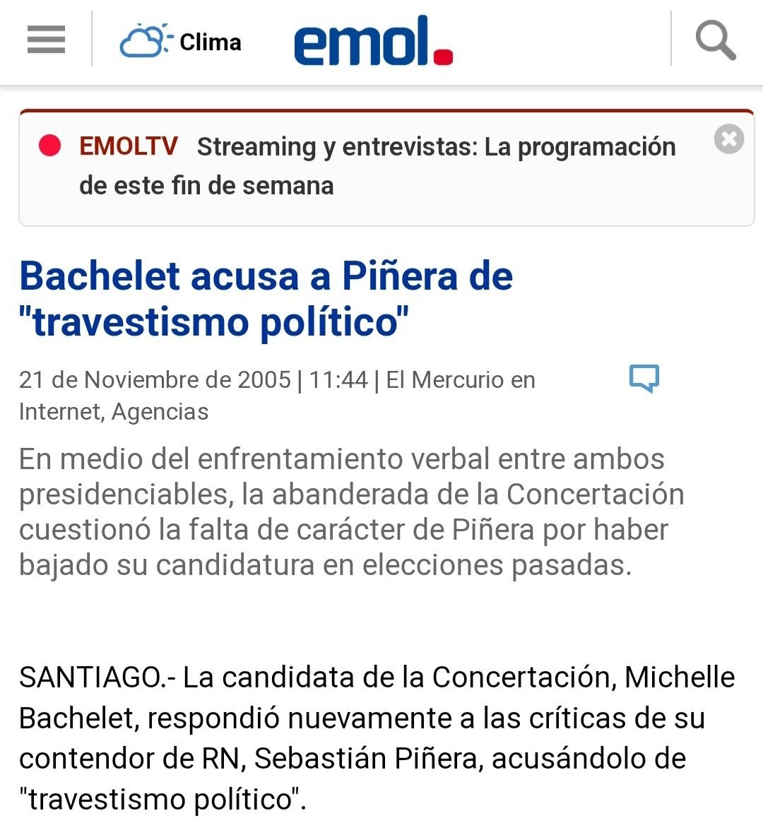 @pvodanovic Su 'mami' Bachelet igual lo dijo.