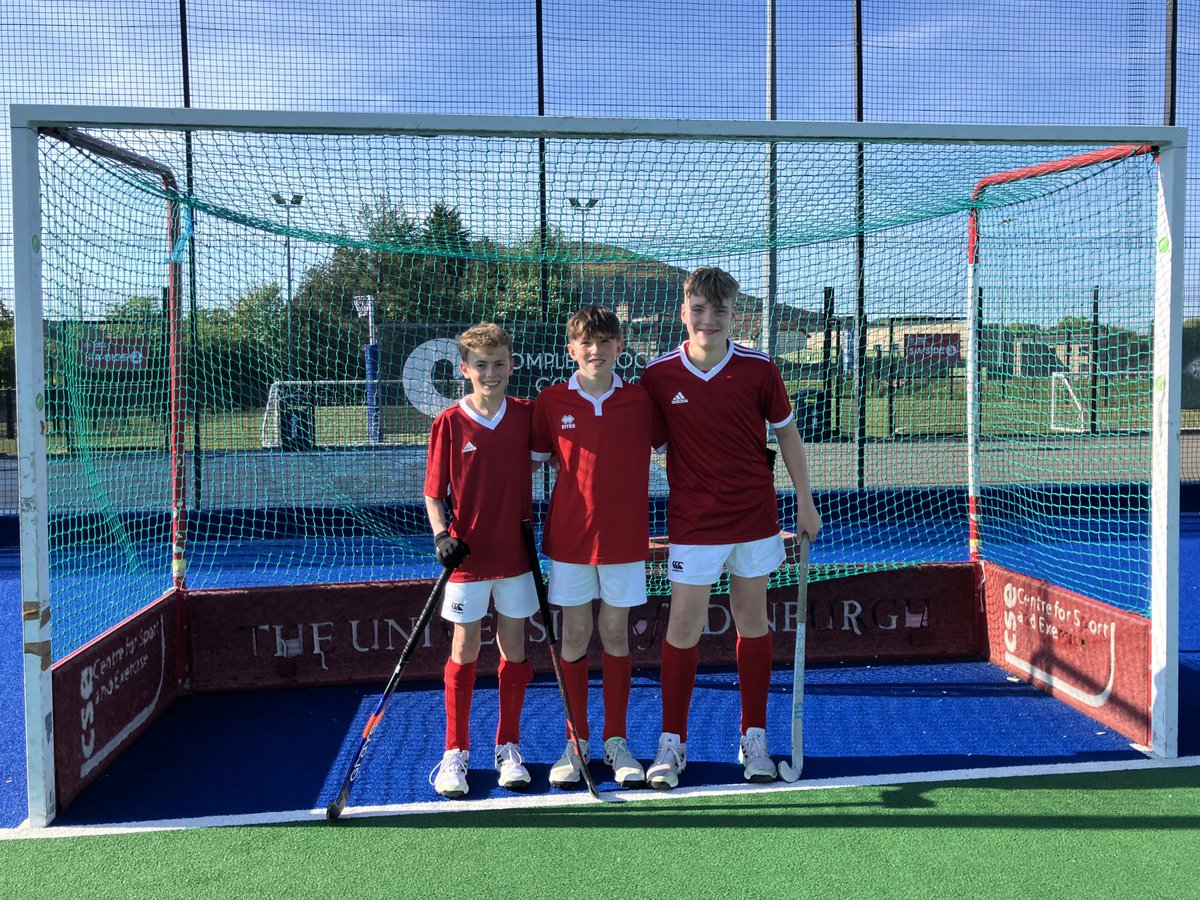 Congratulations to Findlay B, Will L & Finlay G, who all represented the Midlands district at the U14 inter district hockey tournament at Peffermill today! ☀️ The boys played some excellent hockey, finishing in 3rd place overall.🏑🙌 Well played boys! #StrathHockey