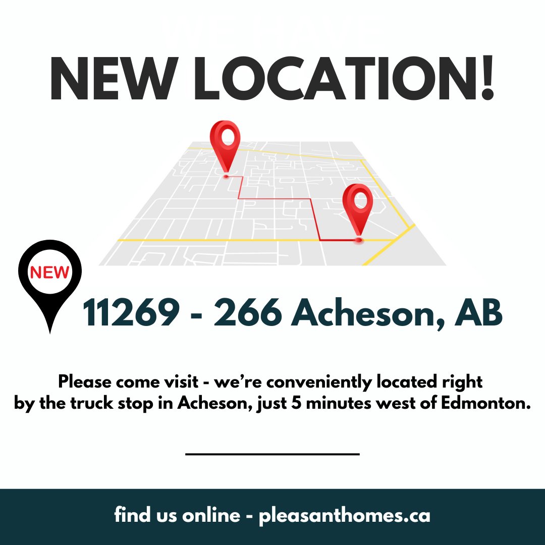 We've added a new location to serve you better! Please stop by and visit, we're conveniently located right beside Visions RV in Acheson. 11269-226 Street, Acheson just west of Edmonton.
#modularhomes #yegmodularhomes #albertabuilder