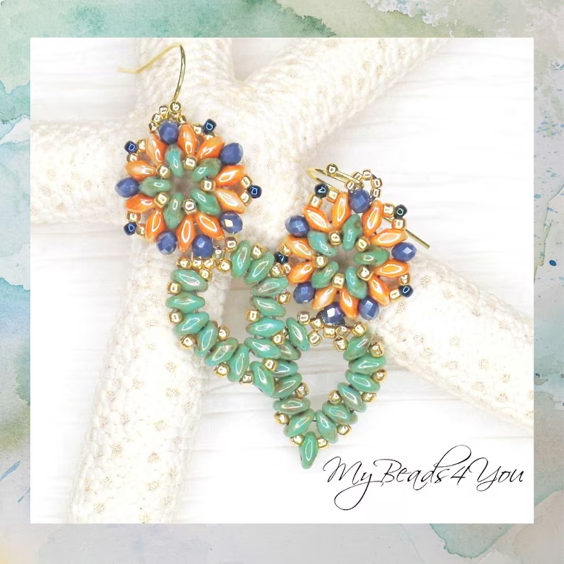 #CraftBizParty🥰 #EarlyBiz #etsy #etsydiy #smilett23 #beading #shopindie #diy #giftforher #Epiconetsy #handmade #birthdaygift #gift #diyearrings #earrings #etsyshop #fun #fashion #summerfashion #etsylove
Earrings 
mybeads4you.etsy.com/listing/169449…
DIY Tutorial
mybeads4you.etsy.com/listing/168044…