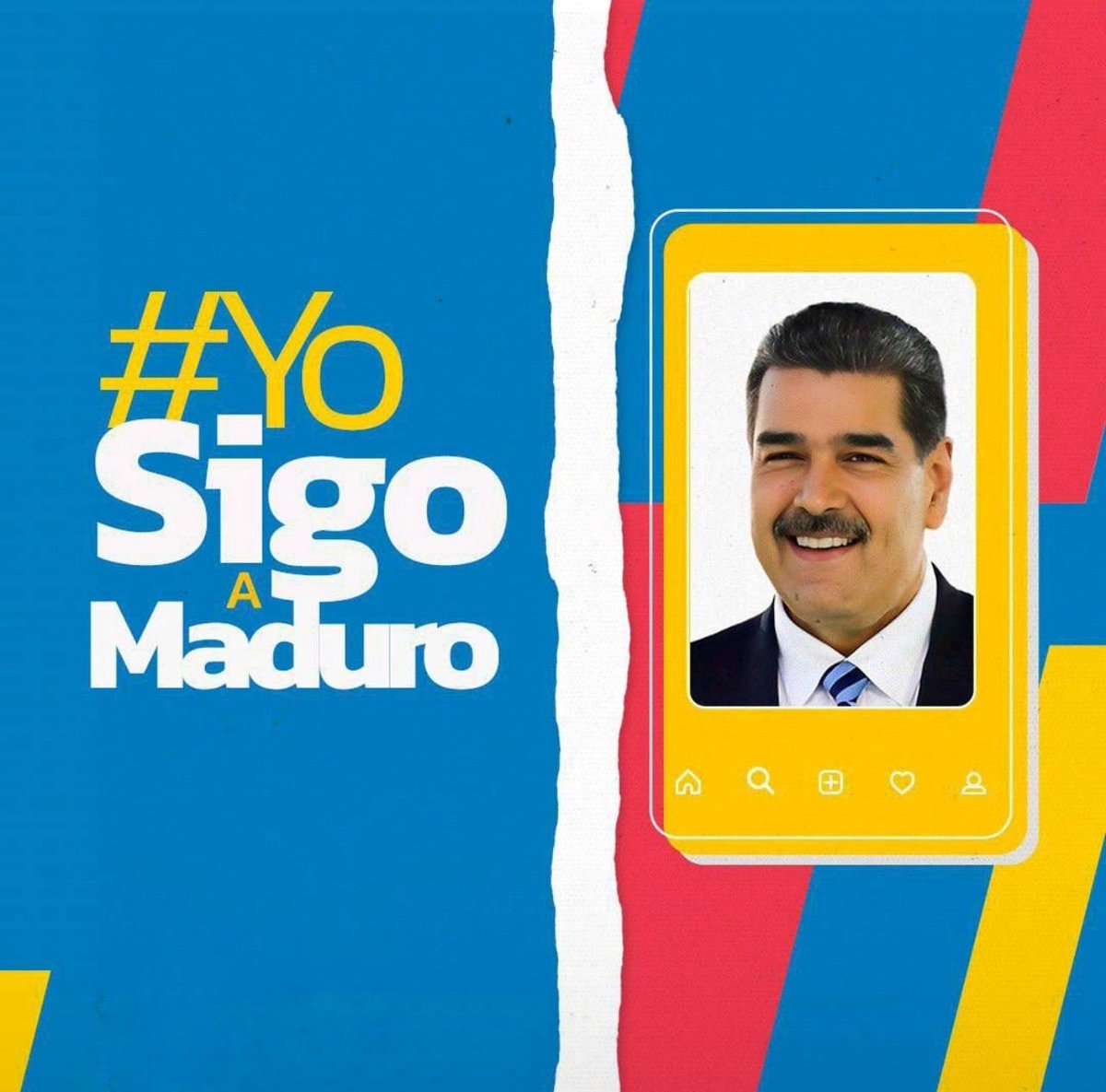 🇻🇪 ¡Vamos a compartir las Redes Sociales de nuestro presidente @NicolasMaduro y decir todos juntos #YoSigoAMaduro! 👇🏼👇🏼👇🏻 ❤️ Me gusta: si lo sigues. 🔄 Repost: si interactúas con el. 💬 Comenta: si ya dijiste #YoSigoAMaduro