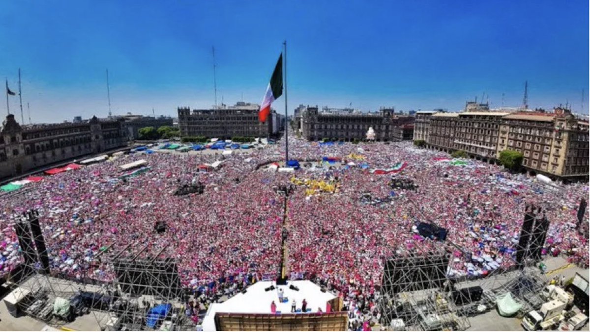 Unas 95 mil personas conformaron la ‘Marea Rosa‘ que se dio cita este domingo en el Zócalo, informaron autoridades de la Ciudad de México.

¿Qué opinan?

bit.ly/3ylvfPQ