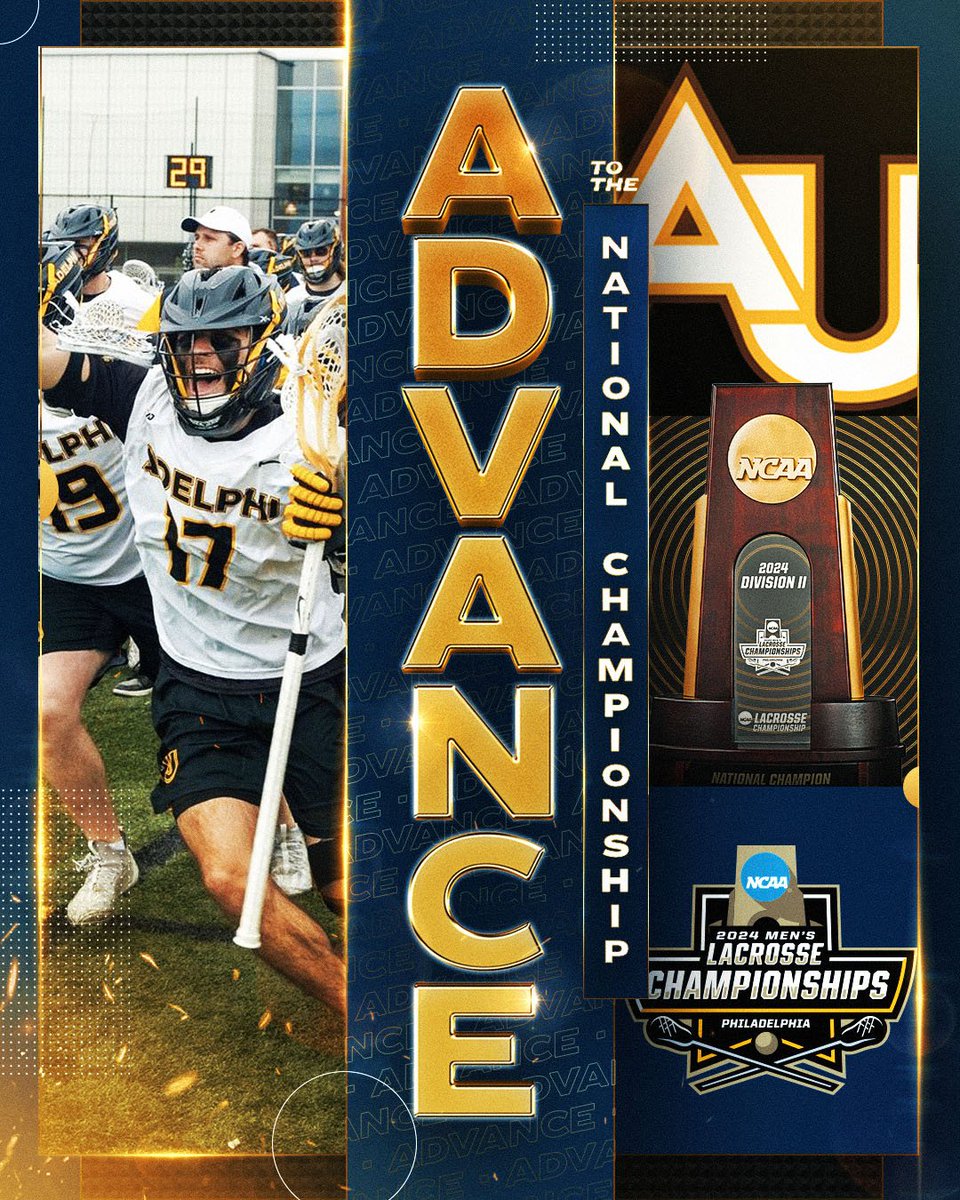 NATIONAL CHAMPIONSHIP BOUND‼️ For the first time since 2011, @AdelphiMLax will play for a #D2MLAX National Championship! #MakeItYours